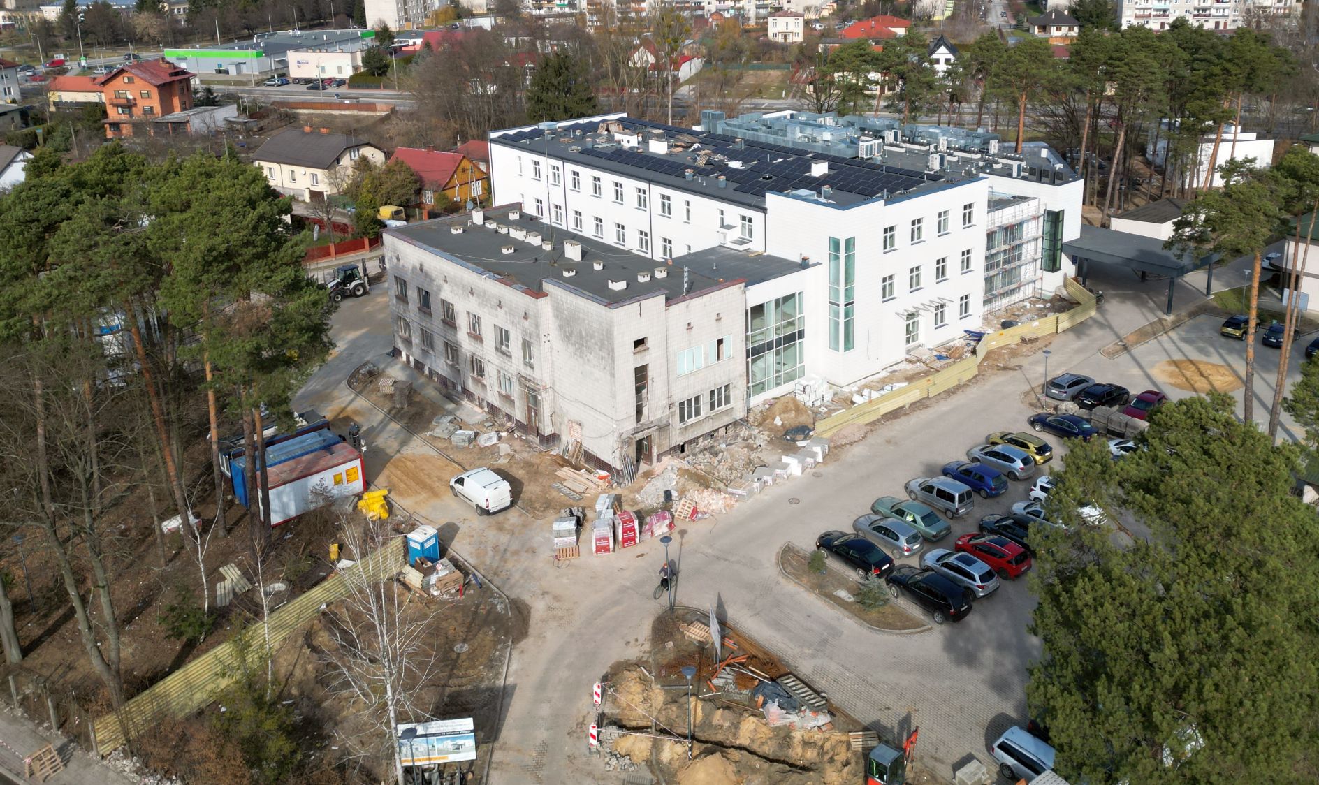 Zdjęcie budowy szpitala w Pionkach
